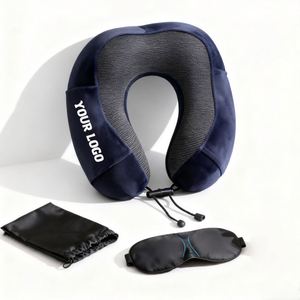Almohada de Viaje Personalizada con Logotipo Promocional, Almohadas de Cuello de Lujo para Automóvil - Product Image 4