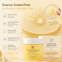OEM ODM Citra Glow Ampoule Pad 70 Pads Vitamine C Niacinamide Hydratant Tonifiant Visage Éclaircissant Soin de la Peau Marque Privée