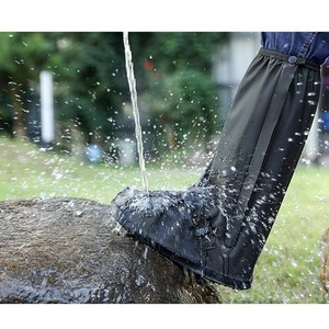 2026 NEW KJ Men and Women's <b>High</b> Top Water Boot Black Waterproof Reflective Dust Covers for Motorcycle Water Boot Sho - Product Image 5