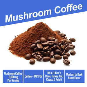 Factory Wholesale Mushroom Coffee Blend <b>Supplement</b> for Adults Supports Immunity Energy & Focus with Antioxidant Benefits - Product Image 2