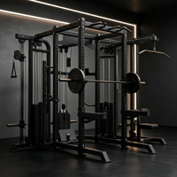 Rack de musculation modulaire multi-jungle extensible et personnalisable, tout-en-un, avec Smith Machine, Functional Trainer et Power Cage