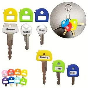 Durable Silicone Key Covers Set <strong>Color</strong> <strong>Coded</strong> Key <strong>Identifiers</strong> for Easy Home and Office Organization Portable Metal Material - Product Image 3