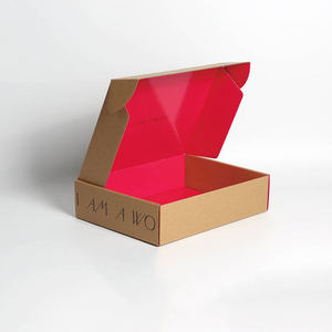 <b>Pink</b> Customized logo folding corrugated cardboard box for mail transportation and clothing <b>gift</b> packaging - Product Image 2