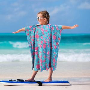 Высокое Качество Микрофибра детское пляжное полотенце с мультяшным принтом пончо детское пляжное пончо с капюшоном пляжное полотенце - Product Image 2