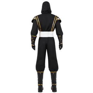 Costume da Cosplay Personalizzato dei Mighty Morphin <span class=keywords><strong>Power</strong></span> <span class=keywords><strong>Rangers</strong></span> Black Ninja per Halloween, Eventi e Spettacoli - Product Image 3