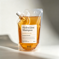 Pochette à bec verseur Ziplock sur mesure en matériaux recyclés pour le lavage des cheveux, les soins personnels, emballage souple de qualité alimentaire