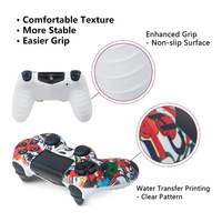 Coque en silicone pour manette sans fil PS4, imperméable, colorée, pour PS4 et PC, en stock