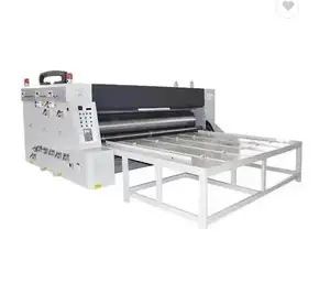 체인 공급 상자 프린터 및 슬롯 회전식 다이 커터 기계 세미 자동 인쇄