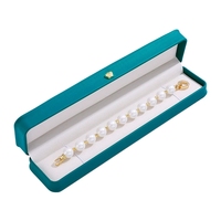 Boîte à bijoux de luxe en cuir PU avec doublure en velours et fermeture à boucle, faite à la main, pour bagues de mariage et colliers, personnalisable, vente en gros SSeesy