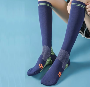 Chaussettes de fitness pour sports d'intérieur, énergie musculaire, mollet, long tube, <span class=keywords><strong>corde</strong></span> à <span class=keywords><strong>sauter</strong></span> antidérapante, chaussettes de compression pour le corps libre. - Product Image 1