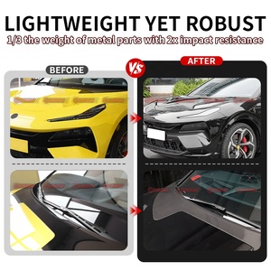 แถบตกแต่งฝากระโปรงคาร์บอนไฟเบอร์แบบแห้งสำหรับ Lotus Eletre ของแท้ OEM ลายทวิล 3K - Product Image 3