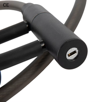 Antivol de vélo à combinaison ultra-résistant avec clés, câble de sécurité robuste pour vélos