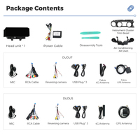 MEKEDE DUDU7 12+256G Écran tactile Radio Vidéo Voiture Multimédia GPS Audio Autoradio Car-play pour Jeep Wrangler 15 pouces 2018-2022