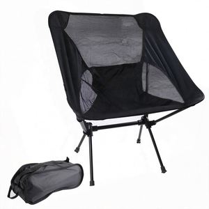 Outdoor Camping High Back Foldable Moon Folding Portable Metal Picnic Chair With Carrying Bag for Camp Travel Beach Hiking - Product Image 1