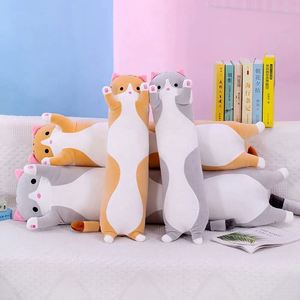 Almohada de Peluche Suave con Forma de Gato de Dibujos Animados para Bebés y Niños, Juguete de Peluche con Patas Largas para Abrazar, Compañero de Sueño - Product Image 5