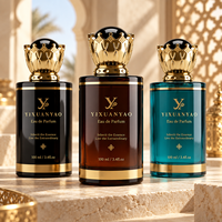 Bakhoor de style moyen-oriental islamique 30ml 50ml 100ml, flacon de parfum de luxe de style arabe avec bouchons décoratifs dorés