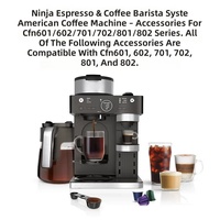 Filtres à café de remplacement compatibles avec la cafetière Ninja CFN601 /602 /701 /702, filtres à café coniques réutilisables et permanents