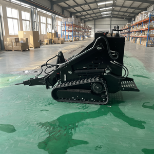 รถตักล้อยางขนาดเล็กแบบตีนตะขาบสำหรับงานเกษตร ใช้เครื่องยนต์เบนซิน 13.5 กิโลวัตต์ พร้อมมอเตอร์ PLC  อเนกประสงค์ สำหรับตักดินและกำจัดหิมะ - Product Image 6