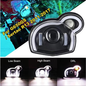 Phare de moto adapté aux motos tout-terrain BMW G650GS Sertao R13 2011-2017, ensemble de phares LED - Product Image 6