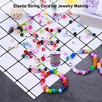 Cordon élastique de 1 mm, 330 pieds, robuste et durable, cordon macramé arc-en-ciel pour sacs et vêtements, fabrication de bijoux, artisanat de perlage