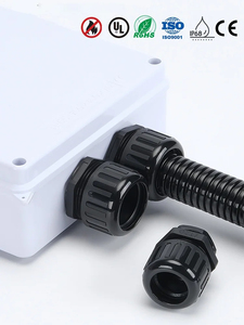 Connecteur étanche à soufflet PG7-AD10/PG48-AD54.5, tête de verrouillage pour tuyau ondulé, connexion filetée externe pour résister à la pression de l'eau - Product Image 2