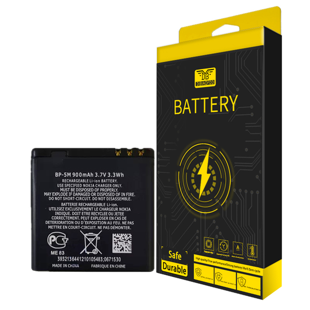 BP-5M Mobile 3.7V Lithium Battery Replacement Compatible for Nokia 6220 Classic 6500 Slides 8600 Luna 6110 Navigator 6500 S 7390