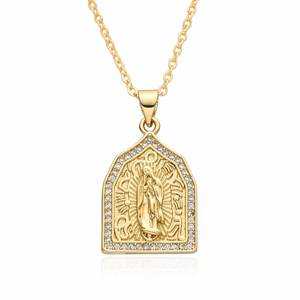 จี้พระแม่มารีสีทอง สร้อยคอจี้พระแม่มารี เครื่องประดับแฟชั่นยอดนิยม - Product Image 6