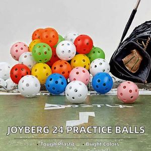 Practice <b>Golf</b> Balls 24-Piece Set 42mm 7 Colors Plastic Indoor/Outdoor Spin Swing Hardness 80-90 High Visibility Durable - Product Image 2