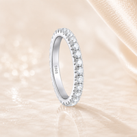 Bagues en argent 925 personnalisées de haute qualité, sans conflit, écologiques, minimalistes, avec moissanite de laboratoire, pour défilés de mode et fiançailles