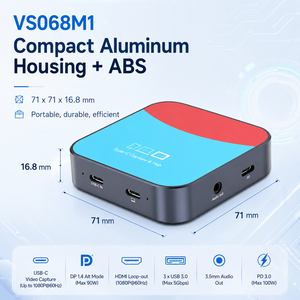 Tarjeta Capturadora de Video USB C <span class=keywords><strong>7</strong></span> en 1, Estación de Acoplamiento 1080P60, Salida HDMI en Bucle, 100W PD 3.0, Hub USB 3.0, Salida de Audio para Laptop - Product Image 2