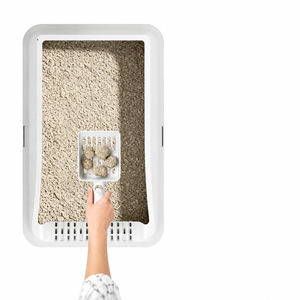 Bac à litière pour chat avec clôture haute pour grand chat, entrée par le haut, anti-éclaboussures, anti-fuite, surface antiadhésive, bac à litière amovible - Product Image 6