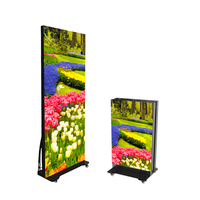 Led Panel P2.5 İç Mekan Taşınabilir Katlanabilir Poster Ekranı Video Duvarları Tam Renkli Ayaklı Ekran Reklam Ekipmanı Led Totem için