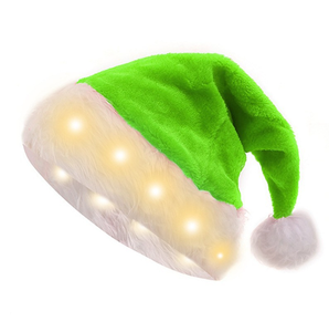 Chapeau de Noël Deluxe LED pour homme et femme, en velours confortable, pour les fêtes de Noël - Product Image 4