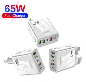 New 65W Super Fast Charger US EU US 3A+2C Travel Wall Charger Power <b>Adapter</b> for Smartphone - Product Image 6