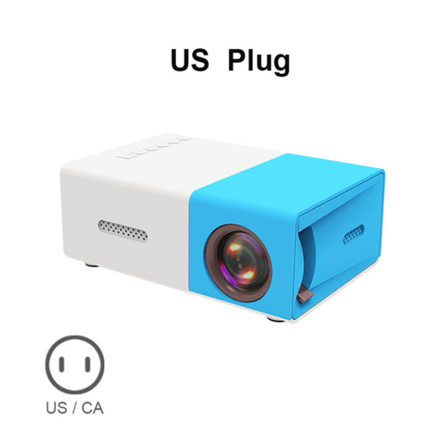 YG300 Mini LED Projector Yg300 Upgraded Version 600 Lumen 320x240P HDMI-compatible USB Audio Home Media Player Beamer