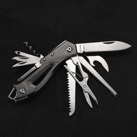 Couteau Pliant Multifonctionnel en Acier Inoxydable, Outil de Combinaison EDC Portable pour Extérieur