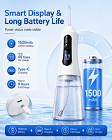 Irrigateur buccal dentaire portable sans fil, rechargeable par USB, jet d'eau électrique de voyage, irrigateur dentaire pliable