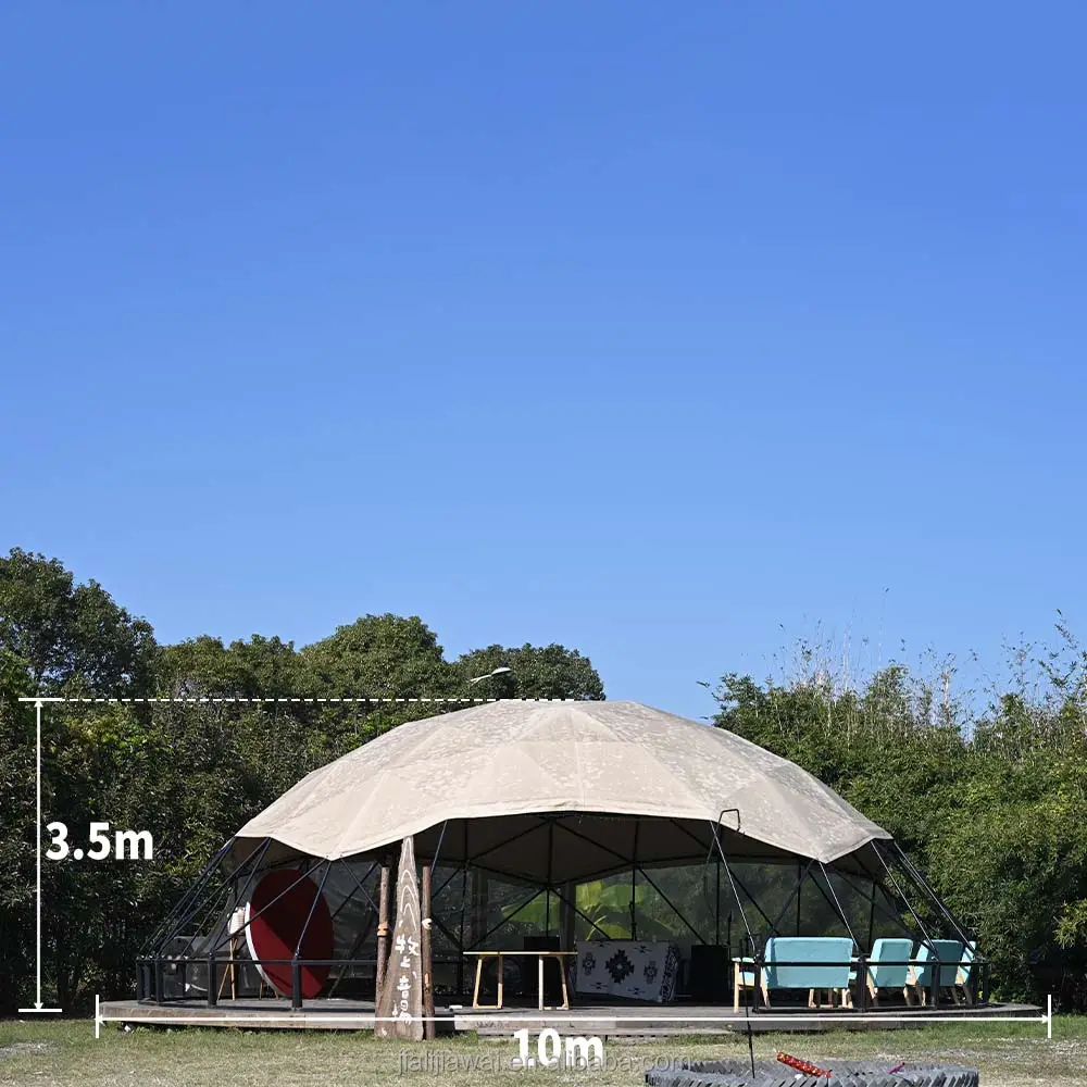 Cúpula casa eventos camping de lujo geodésico impermeable carpa de cúpula redonda al aire libre 4 estaciones carpa de cúpula para fiesta glamping camping