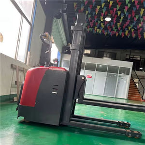 Chariot élévateur électrique 1500kg/2000kg à étriers, transpalette à batterie lithium-ion, pneus pleins, transmission intégrale, garantie 1 an - Product Image 5