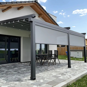 <span class=keywords><strong>Toldo</strong></span> <span class=keywords><strong>de</strong></span> Techo Retráctil <span class=keywords><strong>de</strong></span> aluminio PVC <span class=keywords><strong>de</strong></span> lujo motorizado con control remoto Tamaño personalizable y garantía <span class=keywords><strong>de</strong></span> 15 años - Product Image 2