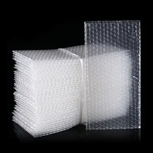 Emballage postal personnalisé double couche transparent antistatique poly bubble mail sac en plastique