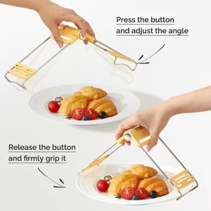 <span class=keywords><strong>Prix</strong></span> usine bols pliants pince cuisine plaque chauffante pince en acier inoxydable casseroles support pinces - Product Image 3