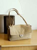 Sacs en daim en cuir véritable pour femmes, sac fourre-tout en daim, sacs pour femmes, sacs à main pour femmes, luxe, Alibabaonlineshopping