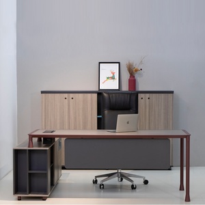 Factory Wholesale Hot-selling Luxury Modern Wooden Style Design <b>Desk</b> Environmental protection Administrative Office Furniture - Product Image 4