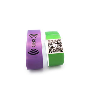 Pulseras de 13,56 MHz, pulsera desechable <span class=keywords><strong>RFID</strong></span> F08, pulsera de papel NFC, pulsera <span class=keywords><strong>Rfid</strong></span> con Chip inteligente para eventos - Product Image 1