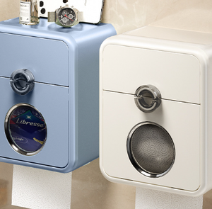 GREENSIDE Portarotolo da Bagno, Montaggio a Parete, Senza Foratura, Impermeabile, Portarotolo, Scaffale Portaoggetti - Product Image 3