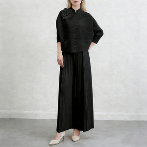 Conjunto Básico Holgado para Mujer, Top y Pantalón Plisado, <span class=keywords><strong>Ropa</strong></span> al por Mayor - Product Image 5