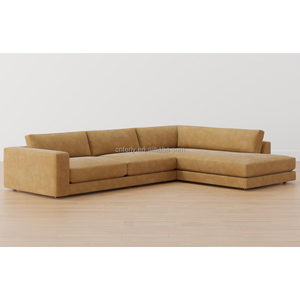 FERLY 2024 Nuovi Divani in Pelle per Soggiorno, Divano Sezionale di Lusso in Vera Pelle con Paraurti - Product Image 4