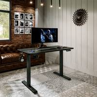 Bureau debout ergonomique modulaire au design moderne 2026, réglable électriquement, mobilier intelligent pour la maison, en bois et métal, pour le bureau à domicile