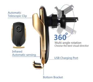 Support de téléphone de voiture à charge rapide sans fil <span class=keywords><strong>Chargeur</strong></span> sans fil de voiture 10W pour Huawei <span class=keywords><strong>P30</strong></span> <span class=keywords><strong>Pro</strong></span> - Product Image 4